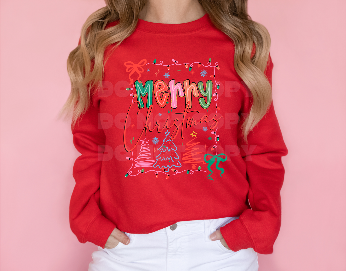 DTF Transfer | Preppy Merry Christmas
